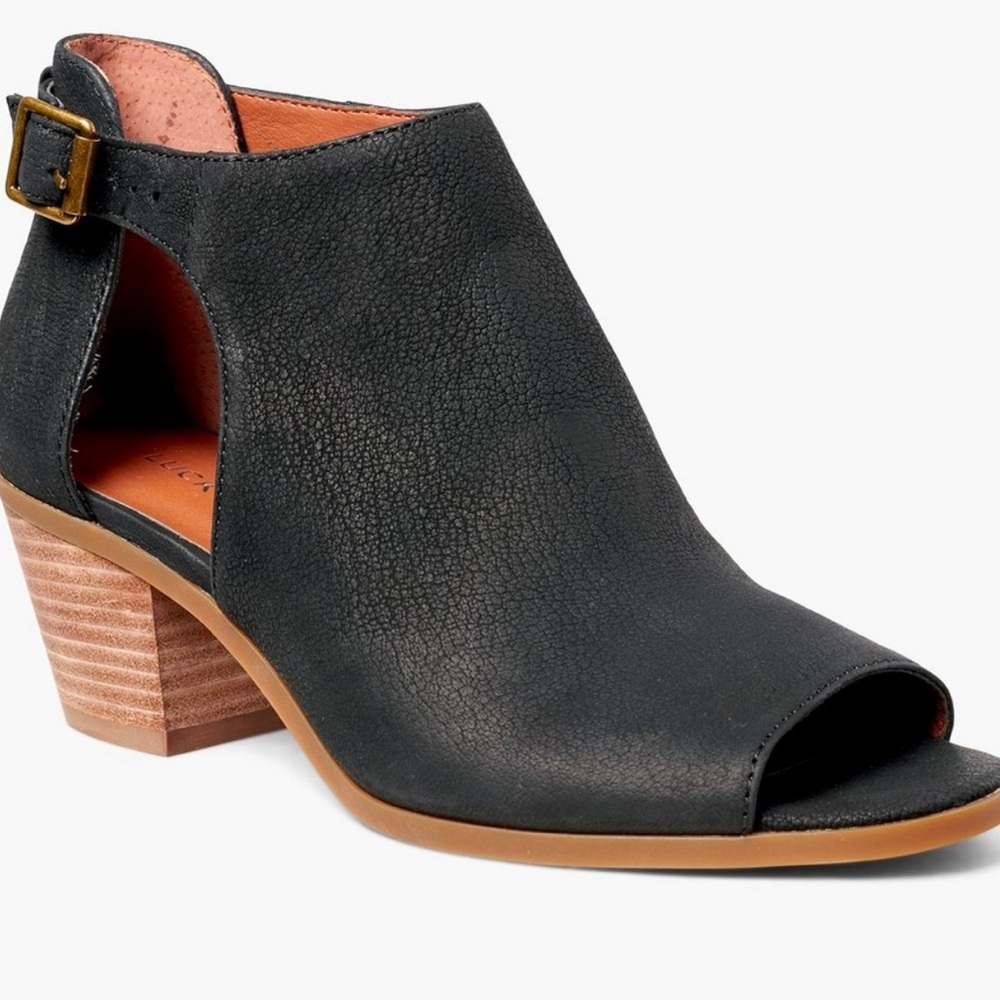 Lucky Brand | Barimo | Open Toe | Booties